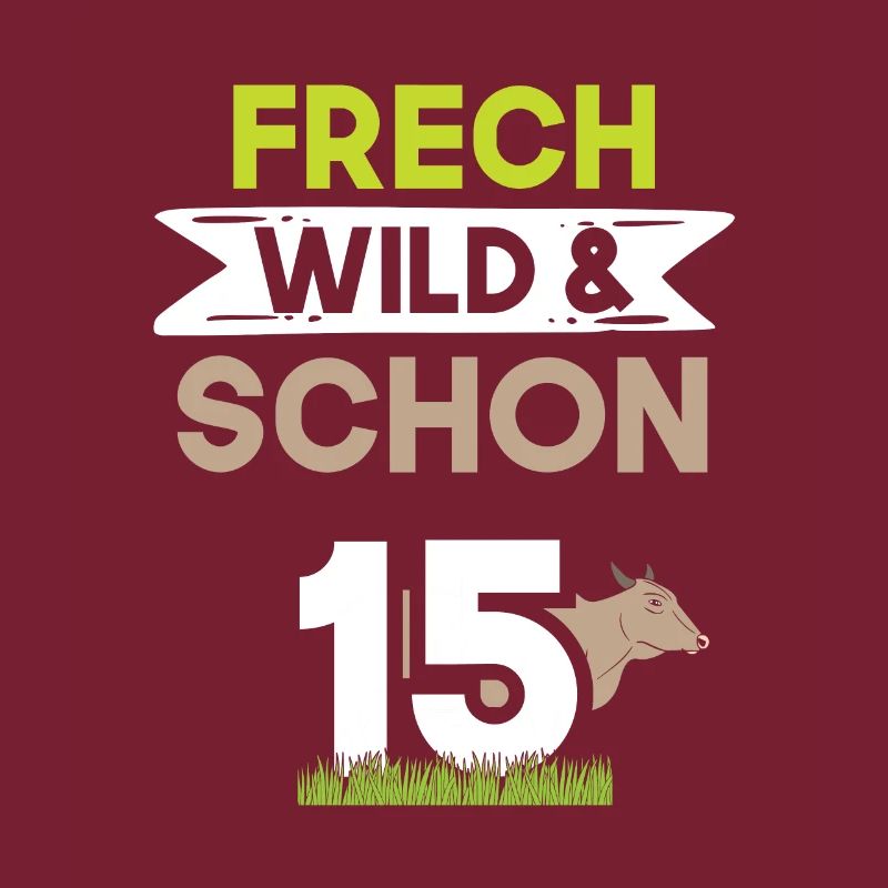 15 Jahre Geburtstag Junge Mädchen Kuh