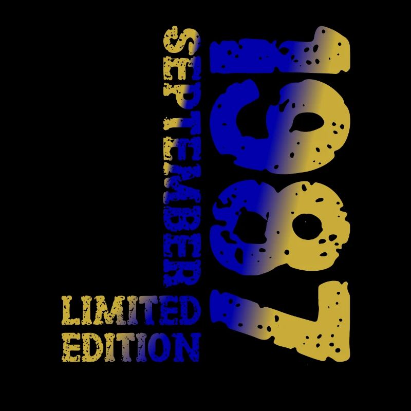 1987 September Limited Edition 36. Geburtstag Deko