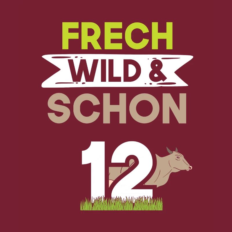 12 Jahre Geburtstag Junge Mädchen Kuh