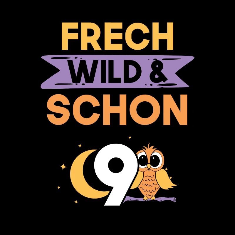 9 Jahre Geburtstag Junge Mädchen Eule