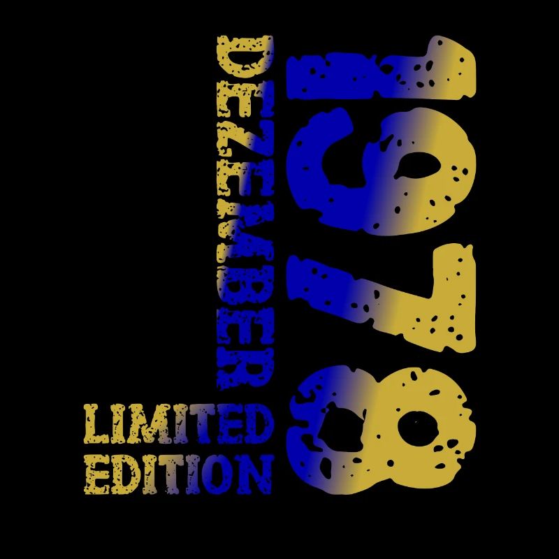 1978 Dezember Limited Edition 45. Geburtstag Deko
