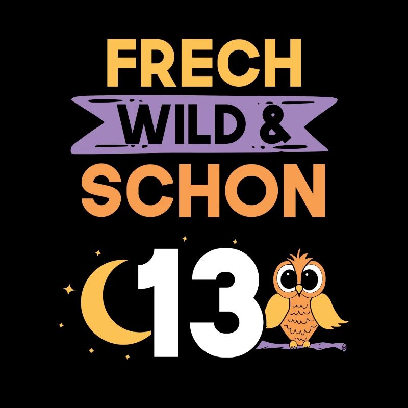 13 Jahre Geburtstag Junge Mädchen Eule