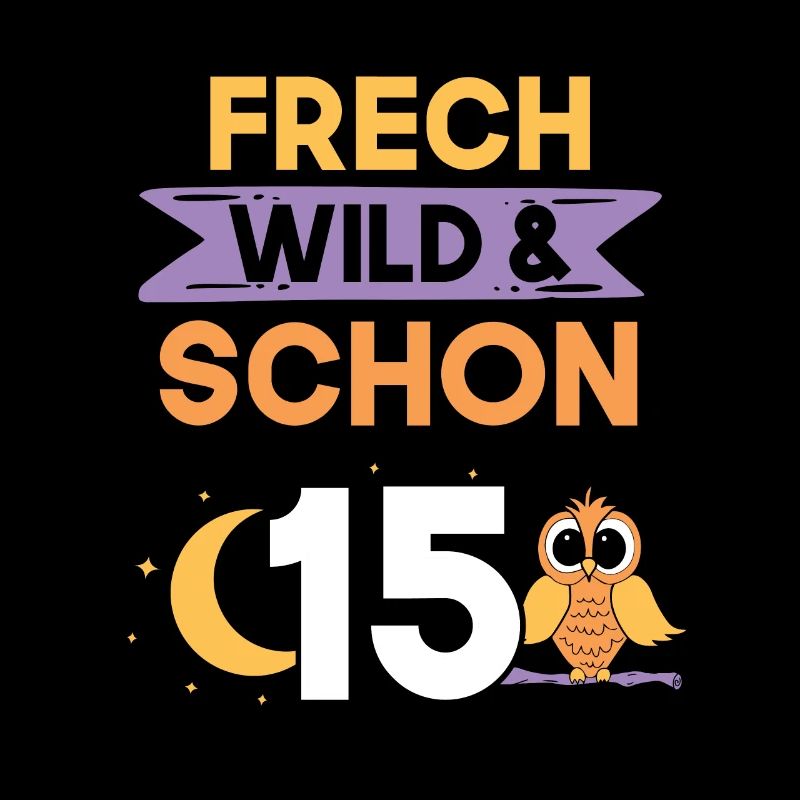 15 Jahre Geburtstag Junge Mädchen Eule