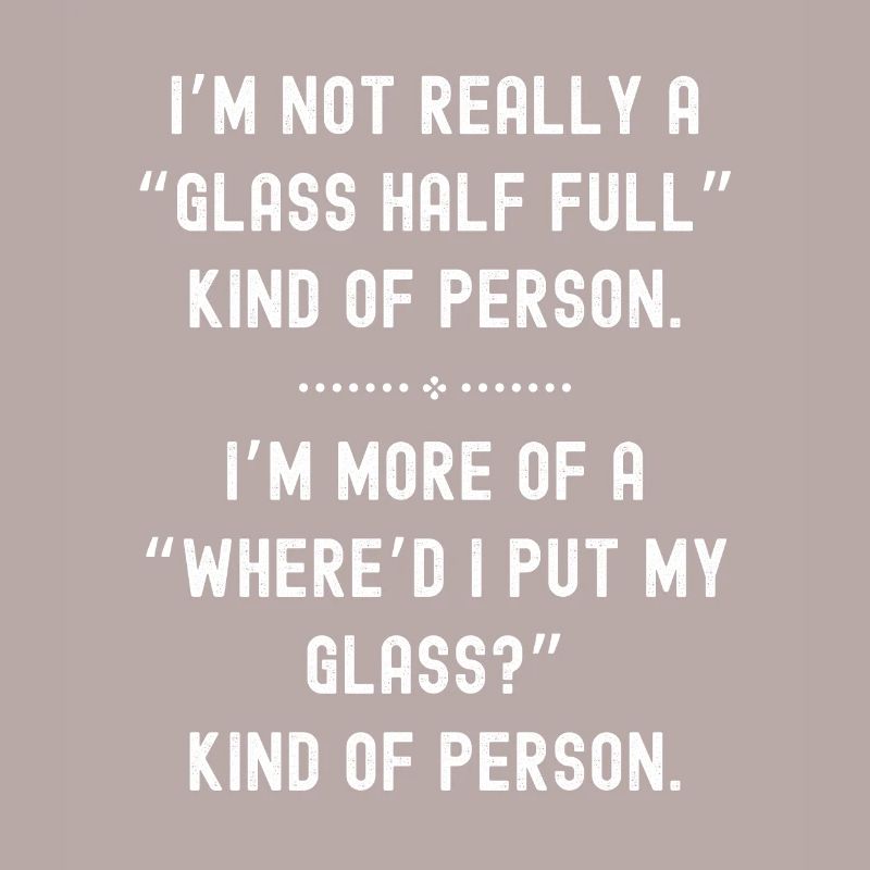Glas halb voll oder leer