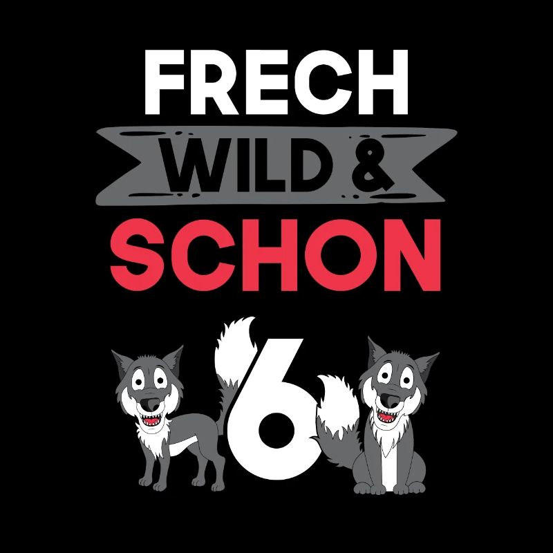 6 Jahre Geburtstag Junge Mädchen Wolf