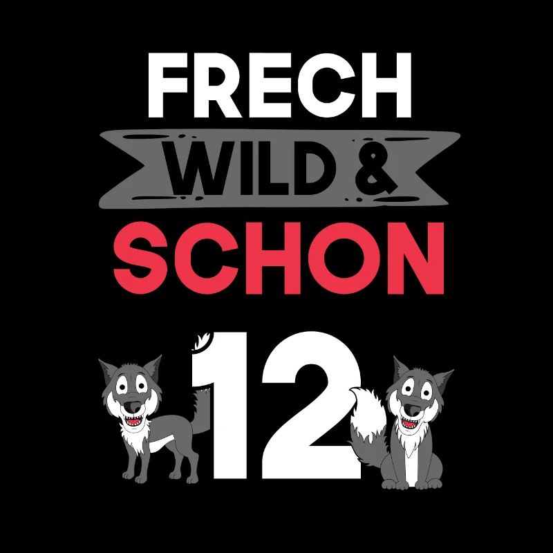 12 Jahre Geburtstag Junge Mädchen Wolf