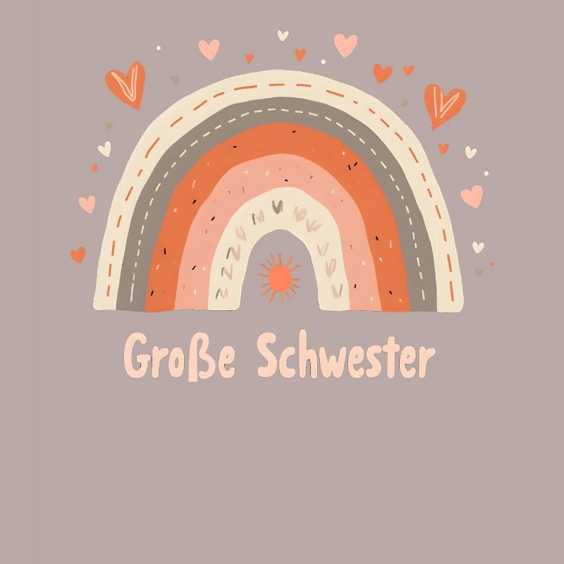 Große Schwester Regenbogen Boho
