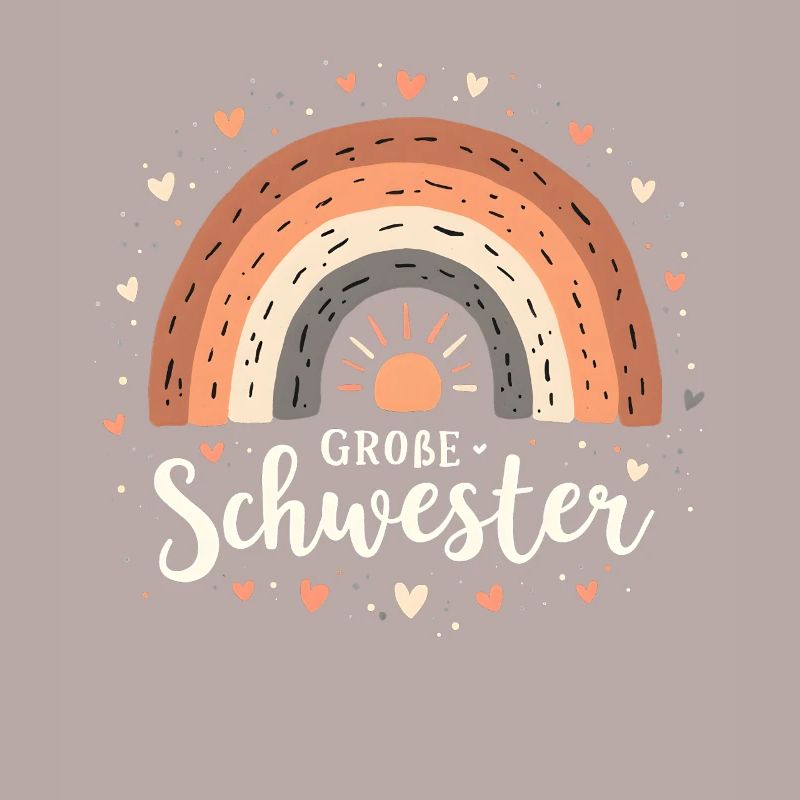 Große Schwester Regenbogen Boho