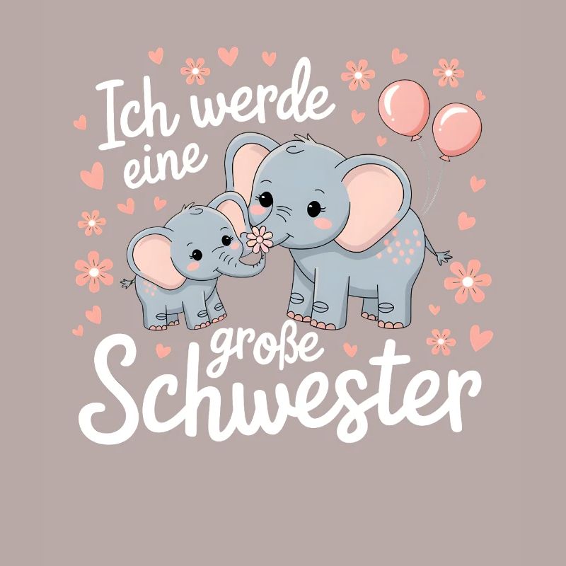 Ich werde eine große Schwester Elefant