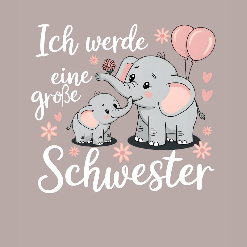 Ich werde eine große Schwester Elefant