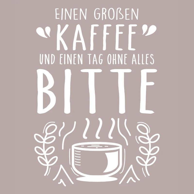A big coffee and a day without anything please