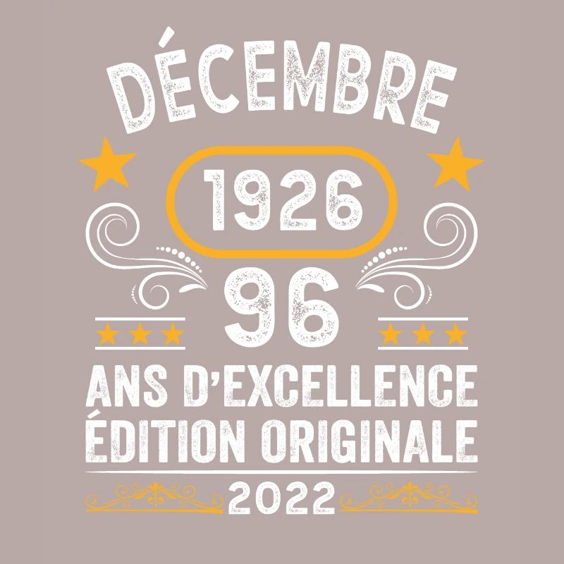 Anniversaire Vintage Idée Cadeau Décembre 1926 96