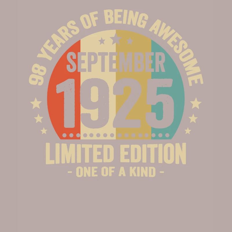 September 1925 98 Jahre Jubiläumsgeschenk