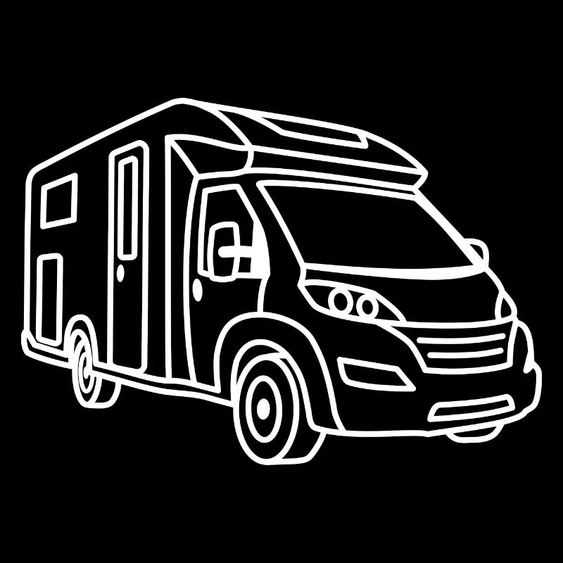 Motorhome semi-integrated - front - contour white