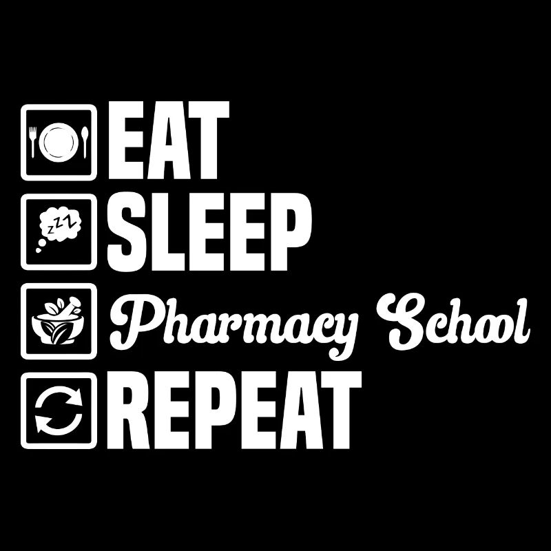 Food Sleeping Pharmacy School Pharmacist Pharma T