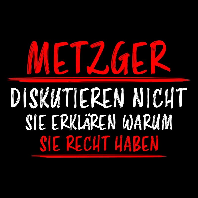 Metzger Beruf Lustiger Spruch Fleischer Geschenk