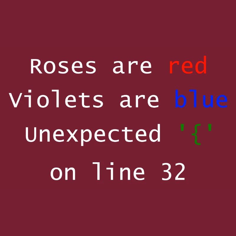 Unexpected on line | Programmer Computer Scientist