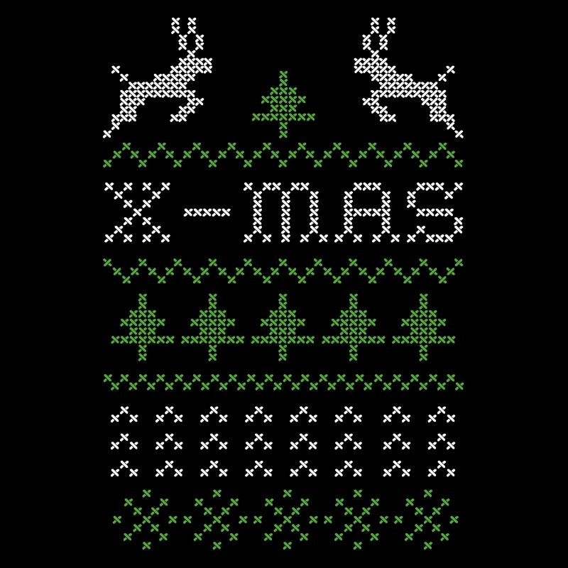 X-mas ugly sweater design for red