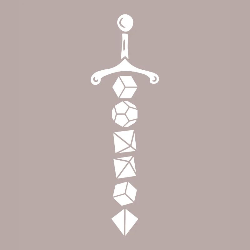 Polyhedral Dice Schwert