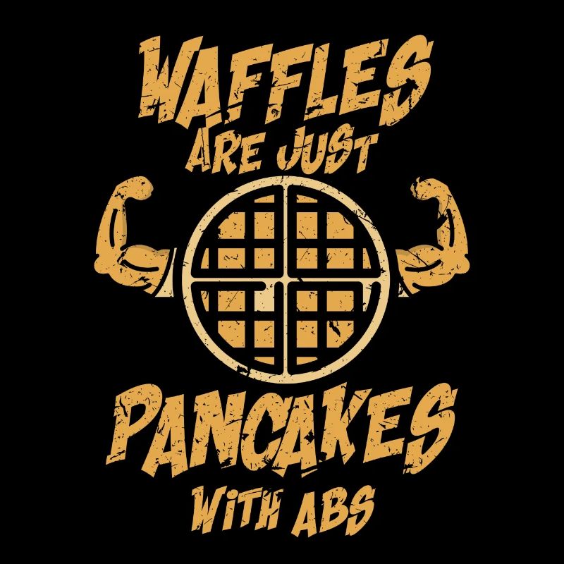 Waffles abs pancakes six pack gift