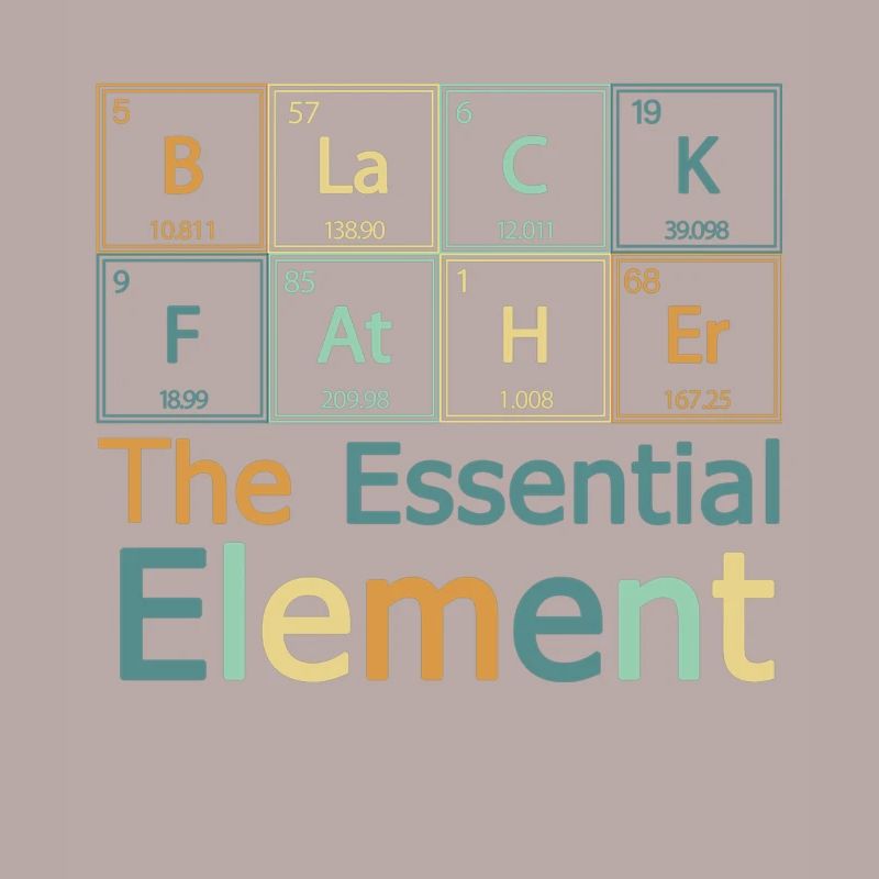 Black Father Essential Element Periodic Table