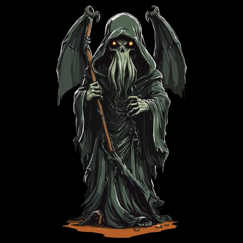 Druids Grim Reaper Tentacle Horror Halloween
