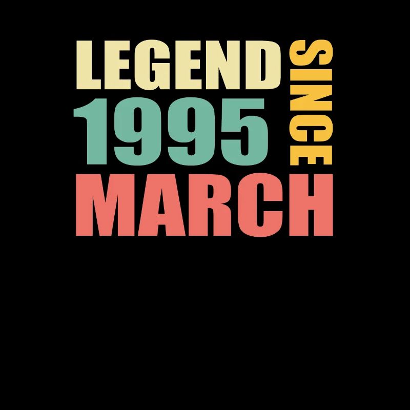 28th birthday March Born in 1995 Gift idea