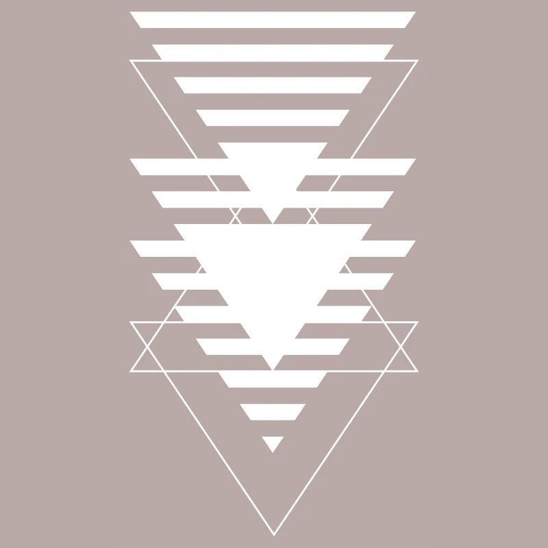 Layered Triangle Geometric Pattern