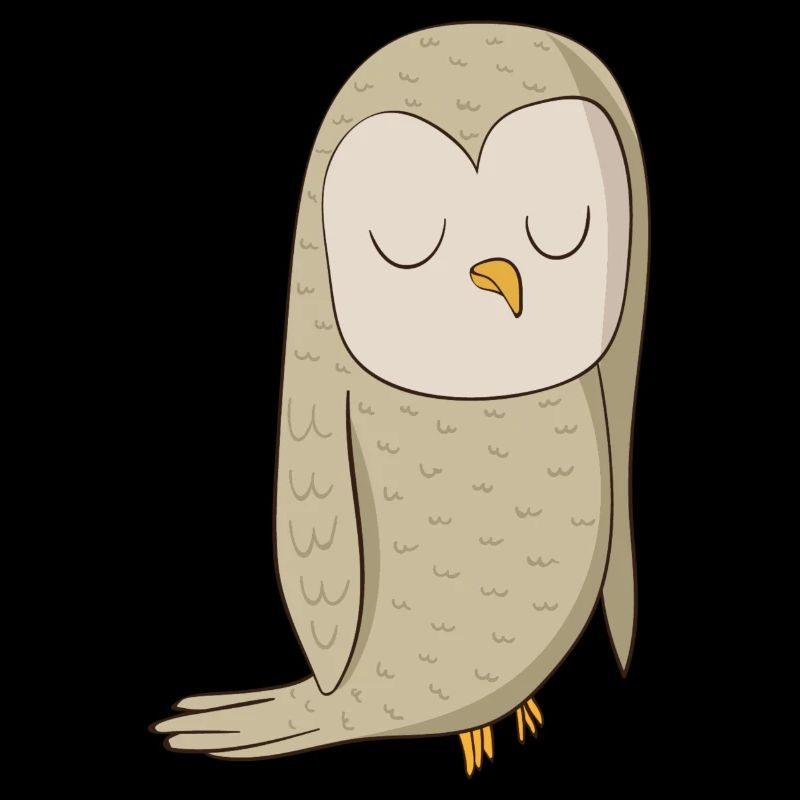 Eagle owl comic bird