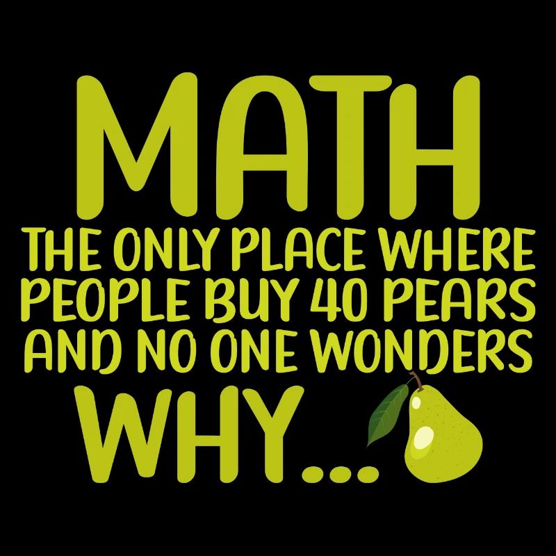 Math And Pears Mathematics Calculation Numbers