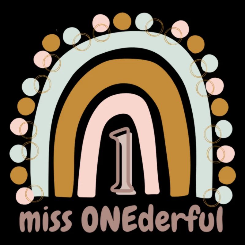 Miss ONEderful 1. Geburtstag Regenbogen