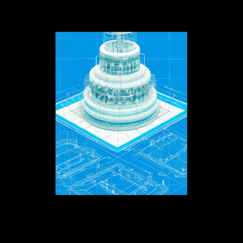 Cake Blueprint Pastry Chef Cake Baking