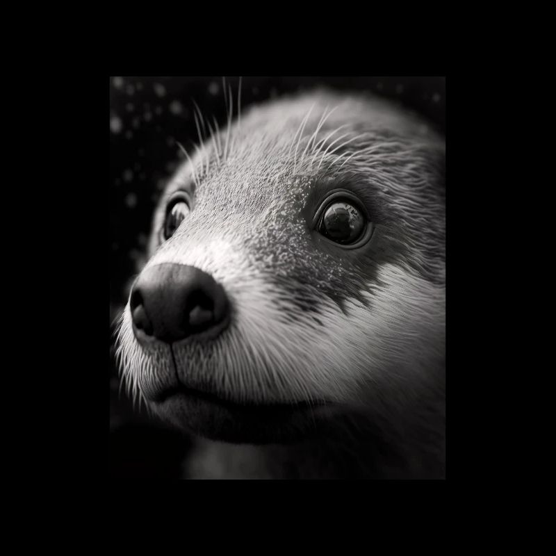 Conception de loutre à la mode Loutre de mer cool avec bleu