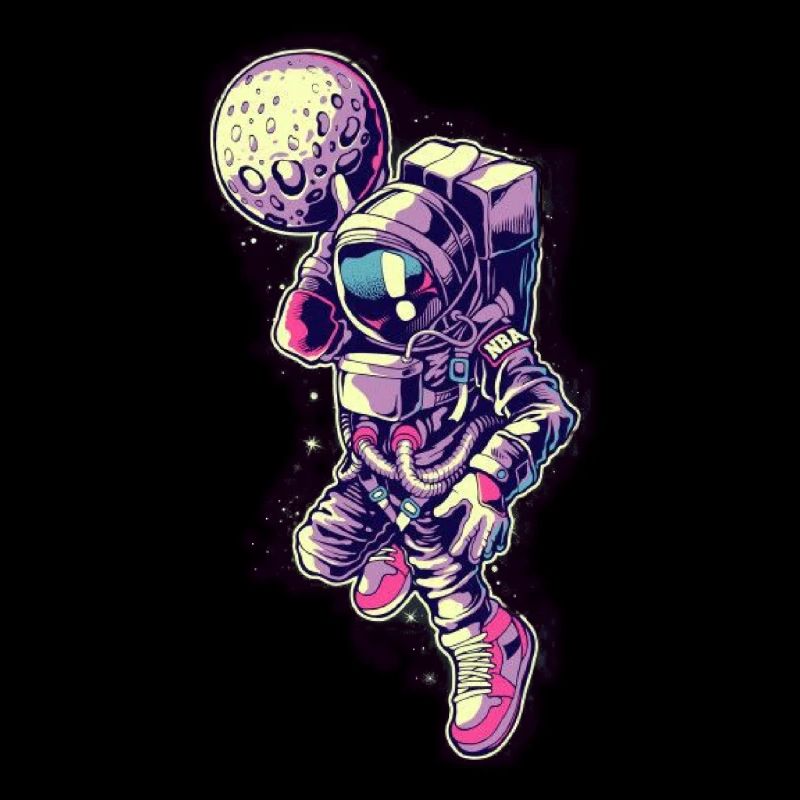 Astronaut to the moon