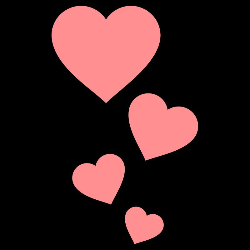 Quatre coeurs - conception de la Saint-Valentin