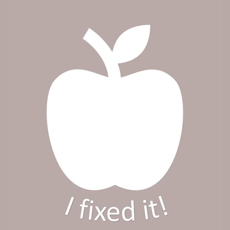 I fixed it Apple, design drôle