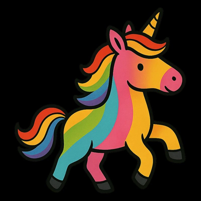 Buntes Einhorn