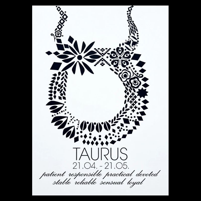 Taurus Blüten-Ornament