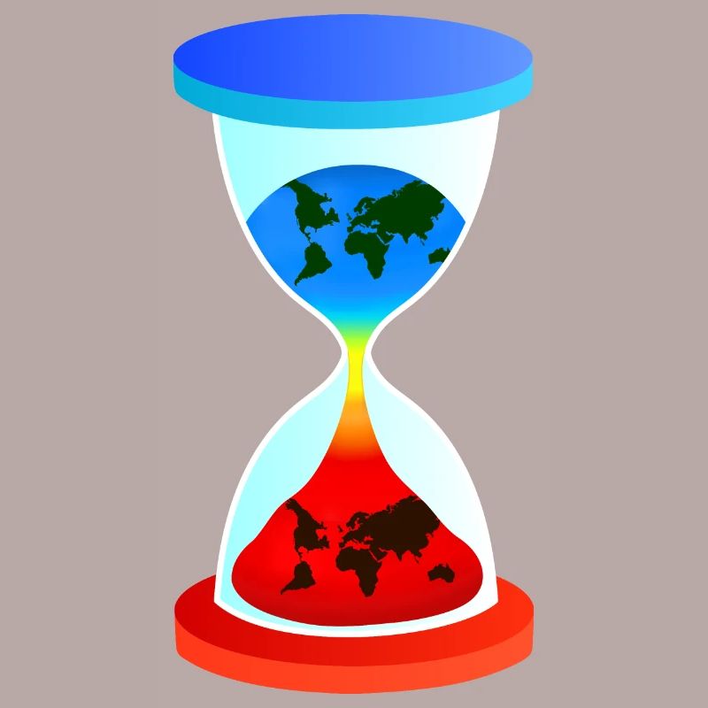 clessidra, cambiamento climatico, riscaldamento globale, clessidra