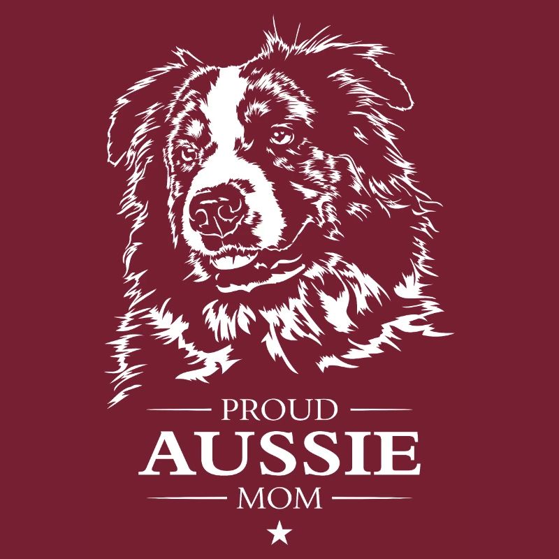 Aussie Mom Australian Shepherd Hunde Hund Wilsigns