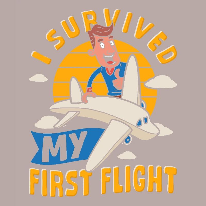 Der Start mit dem Flugzeug hat den ersten Flug