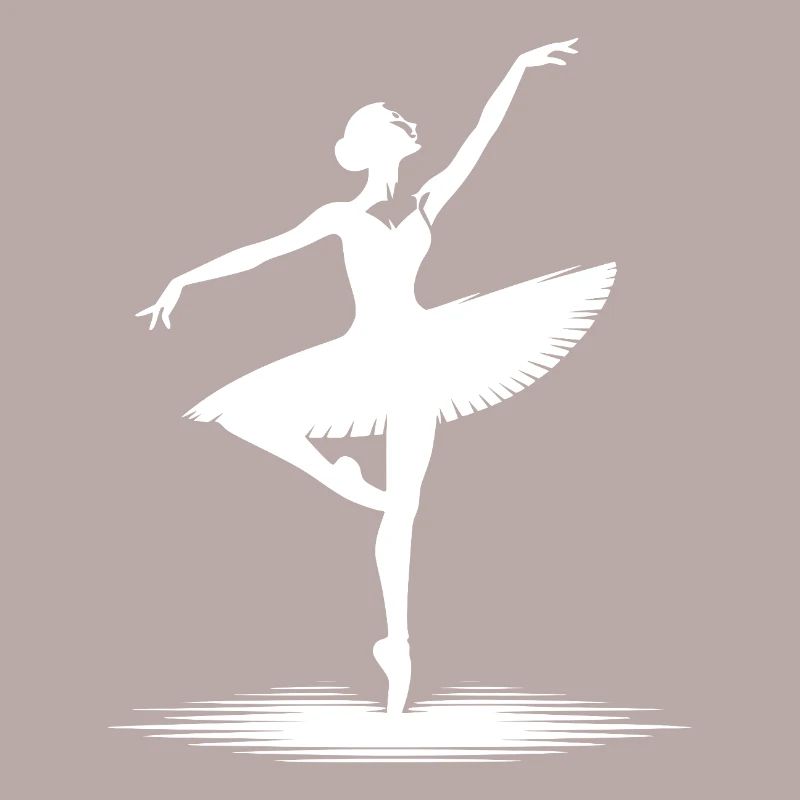 Conception de danse esthétique avec pose classique