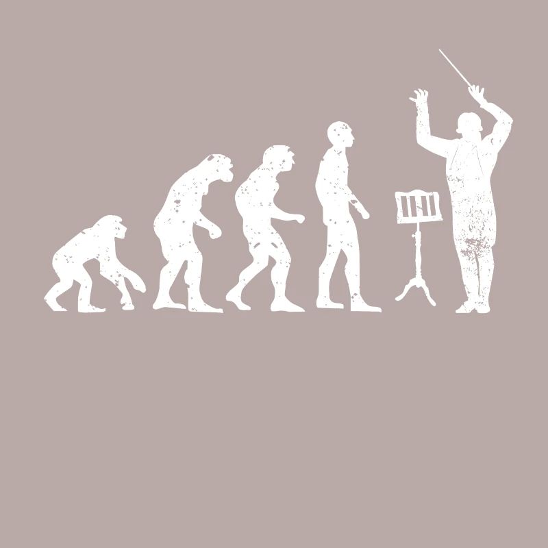 Dirigent Evolution Musiker Geschenkidee