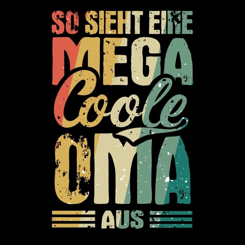 So Sieht ein Mega Cooler Oma aus Vintage Geschenk