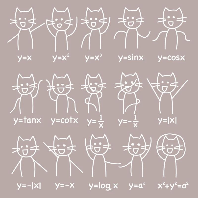 Mathematics Algebra Features Dance Cat Gift
