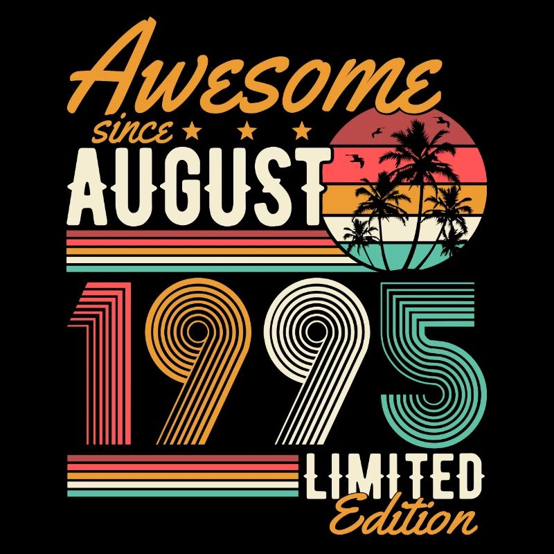 August 1995 Born Birthday Retro