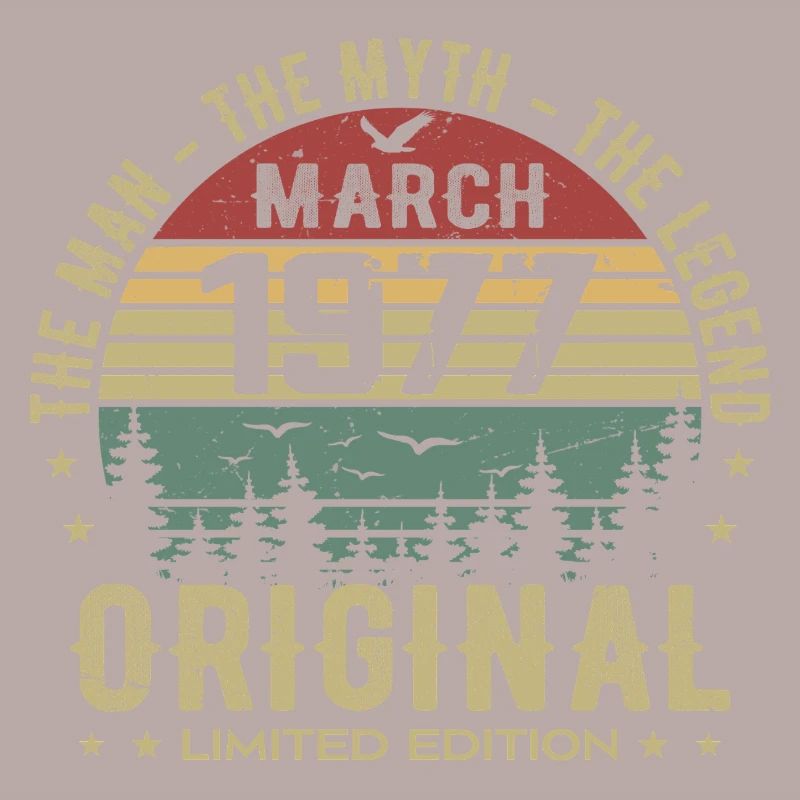 Gift for the 48th Anniversary Original March 1977