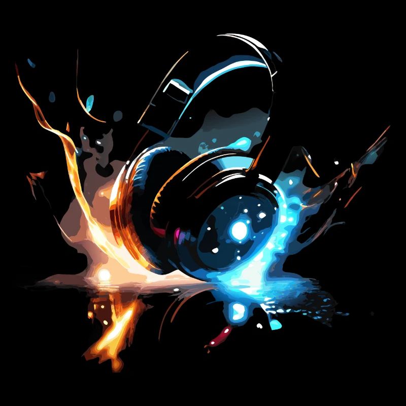 Casque Glowing Space Design