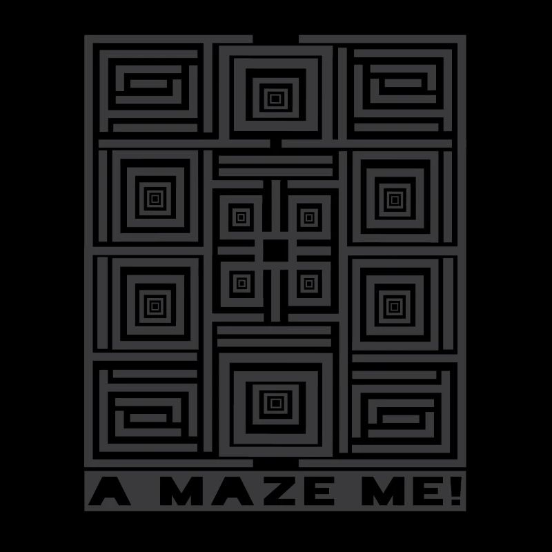 A Maze Me Labyrinth Illusion Pattern Graphic