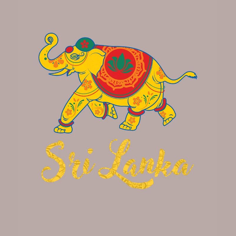 Sri Lanka Elephant India Abstract Gift